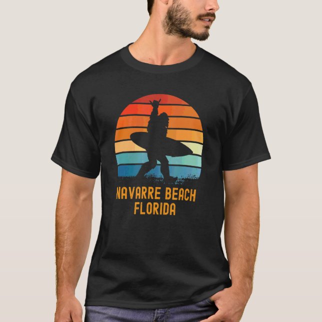 T-shirt Navarre Beach Floride Sasquatch Souvenir (Devant)
