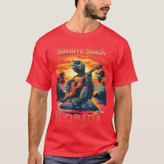 T-shirt Navarre Beach Floride Vacances Tortue Hommes Femme