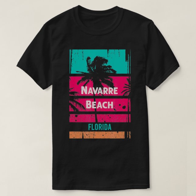 T-shirt Navarre Beach Souvenir Floride Rappel 4 (Design devant)
