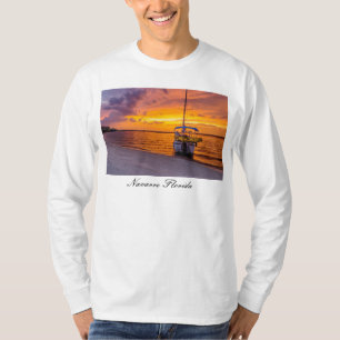 T-shirt Navarre Floride Coucher de soleil long manches