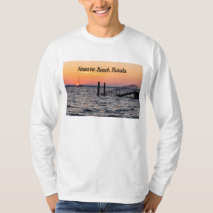 T-shirt Navarre Floride Père Noël Rosa Sunrise Long Manche