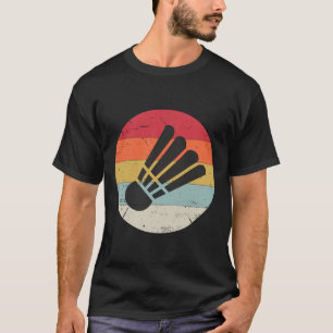 T-shirt Navette Retro Vintage Badminton Player Coach Sport