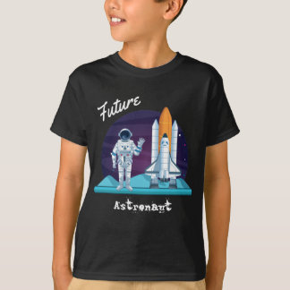 T-shirt Navette spatiale astronaute branchée Cartoon Kids