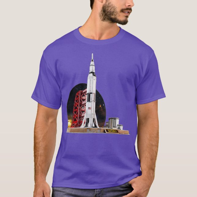 T-shirt Navette spatiale Saturn V (Devant)