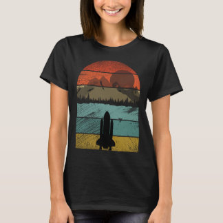 T-shirt Navette spatiale vintage rétro et astronaute 6