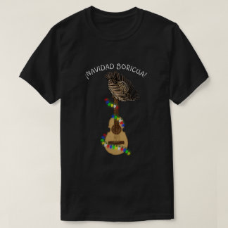 T-shirt Navidad Boricua Cuatro porto-ricain