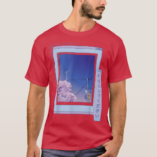 T-shirt Navigateur Sakura Cute Anime Vaporwave Japonais Nu