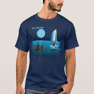 T-shirt Navigation au paradis : Chemise de zombi