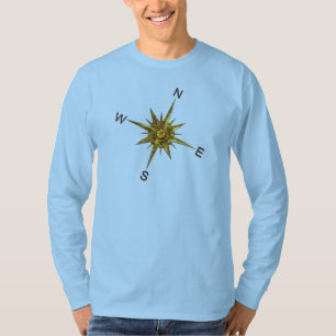 T-shirt Navigation de points de boussole d'or