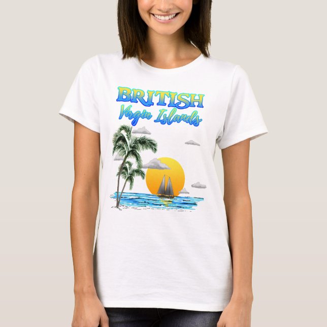 T-shirt Navigation des Îles Vierges britanniques (Devant)