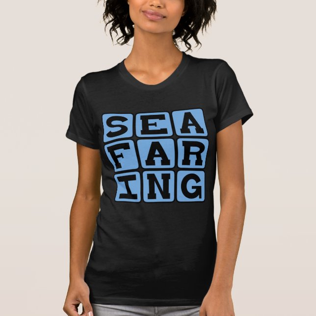 T-shirt Navigation maritime, mode de vie aquatique (Devant)