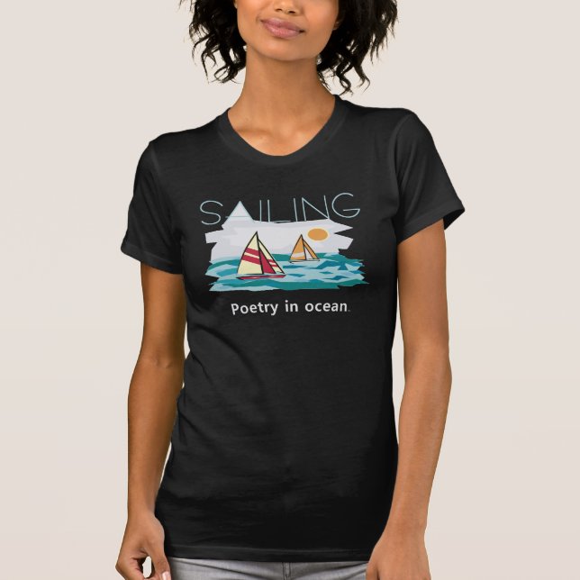 T-shirt Navigation SUPÉRIEURE, poésie dans l'océan (Devant)