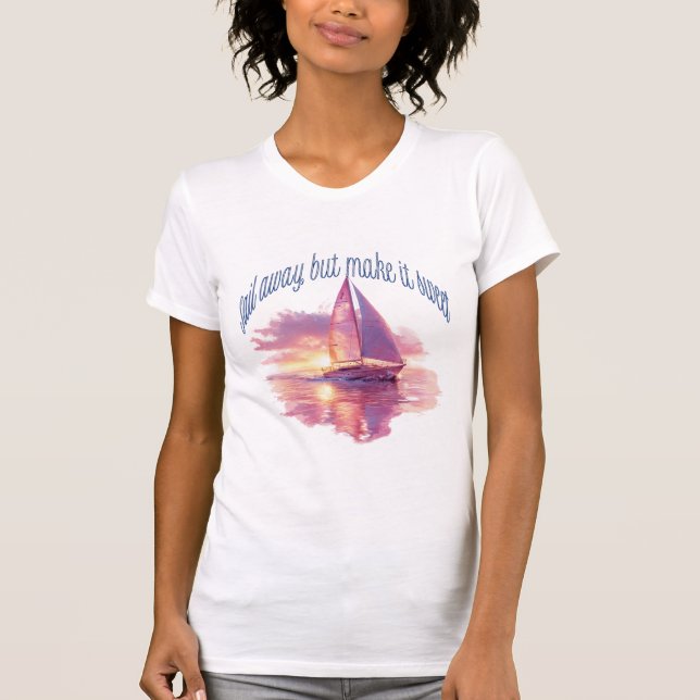 T-shirt Naviguez Loin Mais Rendez-le Doux (Devant)