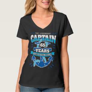 T-shirt Navire 65e anniversaire Croisière 65 ans Capitaine