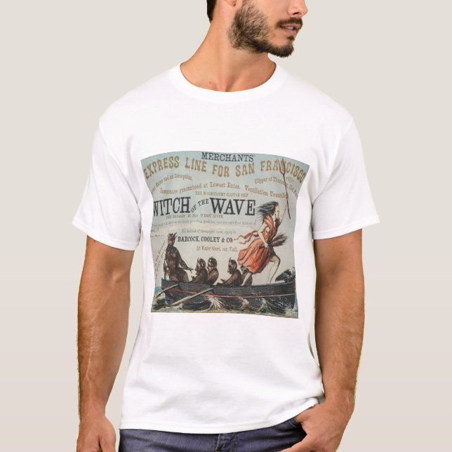 T-shirt Navire à voile clipper Witch of the wave (Devant)