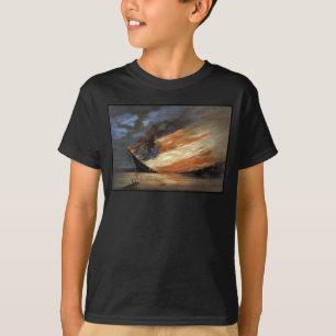 T-shirt navire amiral de la guerre civile rebelle sur le d