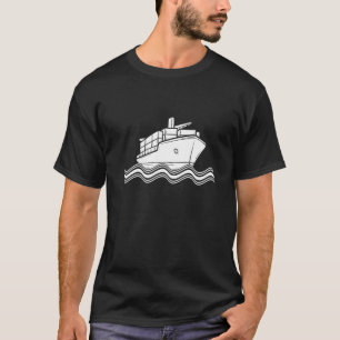 T-shirt Navire de conteneurs Capitaine marin marin Cargo S