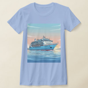T-shirt Navire de croisière sur l'océan