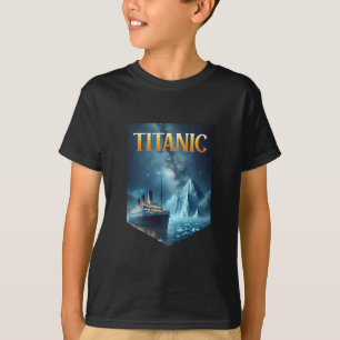 T-shirt Navire de croisière Titanic Iceberg 1912 Rms Voyag