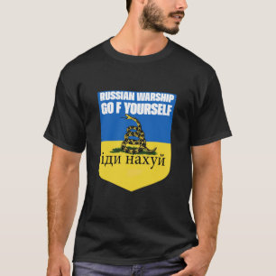 T-shirt Navire de guerre russe Aller de vous serpent drape