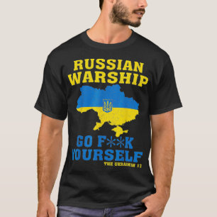 T-shirt Navire de guerre russe Go F Yself1