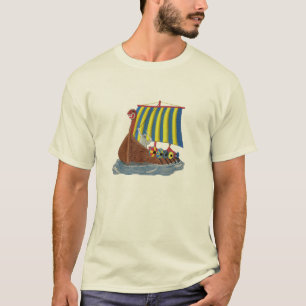 T-shirt Navire de navigation scandinave de bateau de