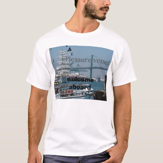 T-shirt navire de plaisir (Devant)