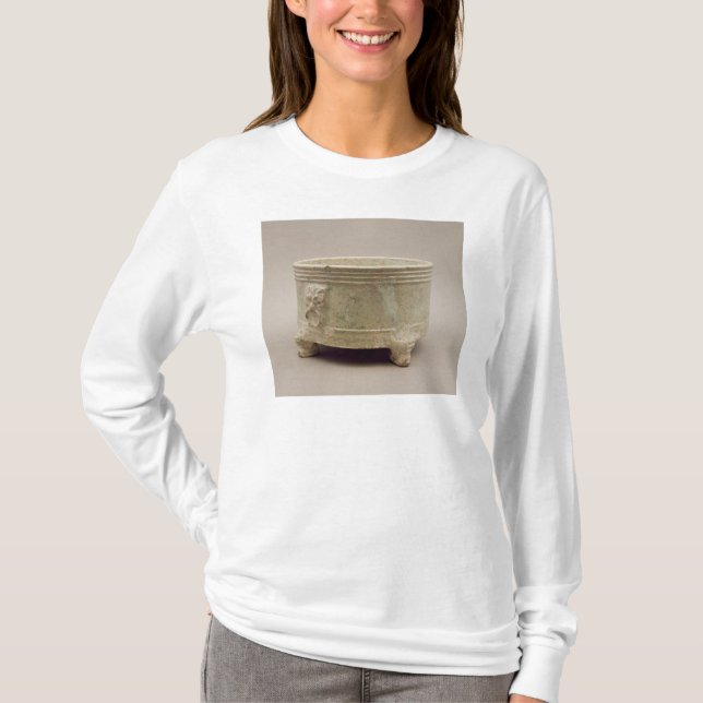 T-shirt Navire de trépied de poterie de terre (Devant)