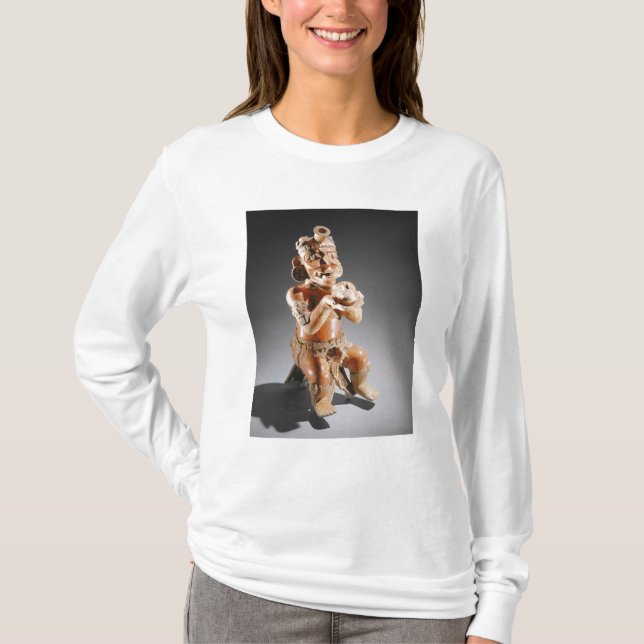 T-shirt Navire en deux parties polychrome d'effigie, (Devant)