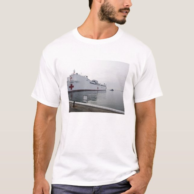 T-shirt Navire hospitalier du Commandement maritime milita (Devant)