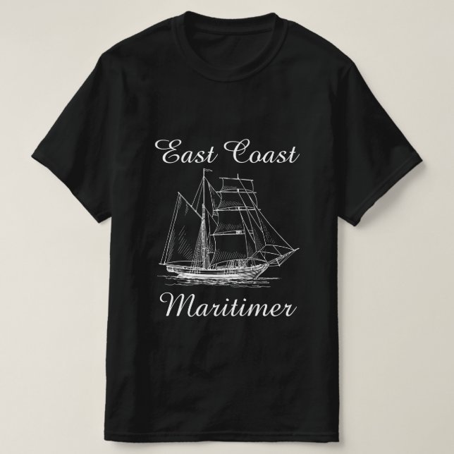T-shirt Navire maritime de la côte Est Maritimer (Design devant)