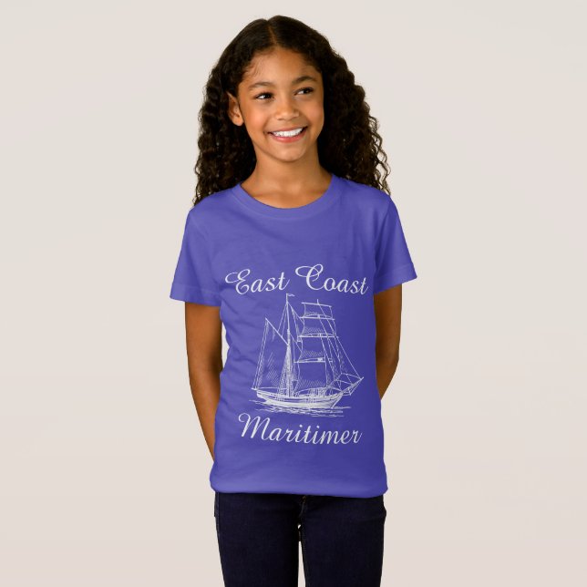 T-Shirt Navire maritime de la côte Est Maritimer (Devant entier)