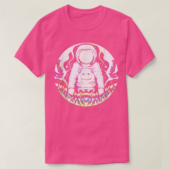 T-shirt Navire spatial de l'astronaute de Trippy (Design devant)