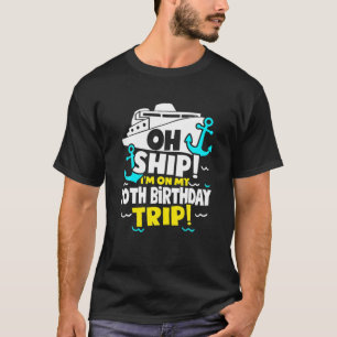 T-shirt Navire sur lequel je suis pour mon voyage d'annive