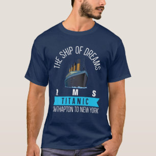 T-shirt Navire Titanic vintage Voyage Bateau de croisière