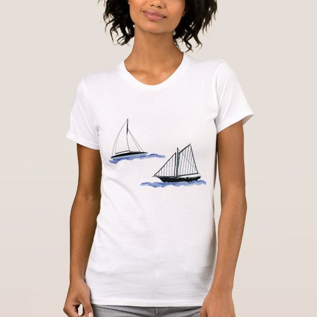 T-shirt navires à voile (Devant)
