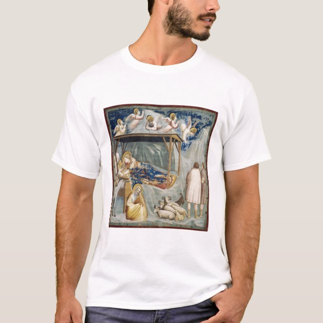 T-shirt Navitité (Naissance de Jésus-Christ) (par Giotto) (Devant)