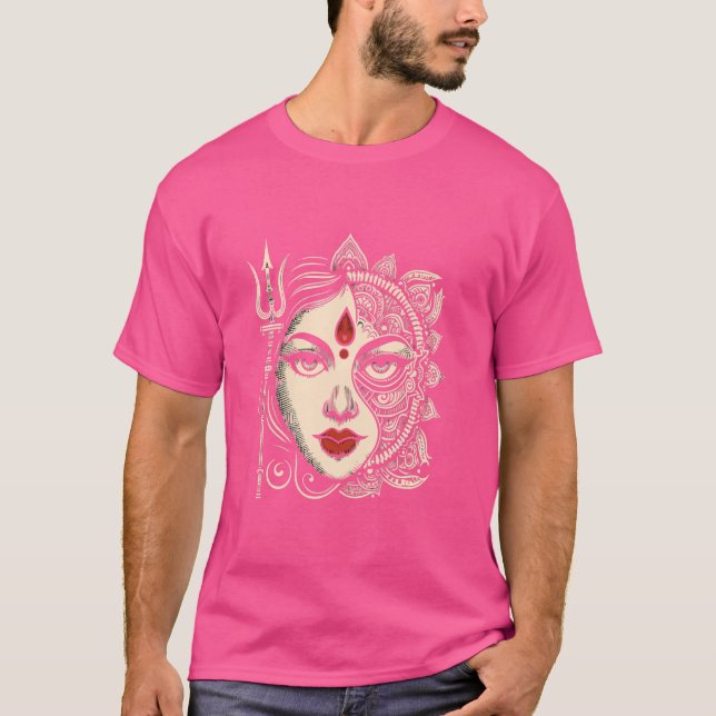 T-shirt Navratri Graba Hindouisme Déesse hindoue Durga (Devant)