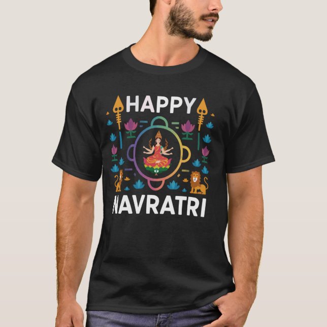 T-shirt Navratri Graba Hindouisme Déesse hindoue Durga 1 (Devant)