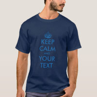 T-shirt Navy Blue KeepCalm pour garçons | Personna