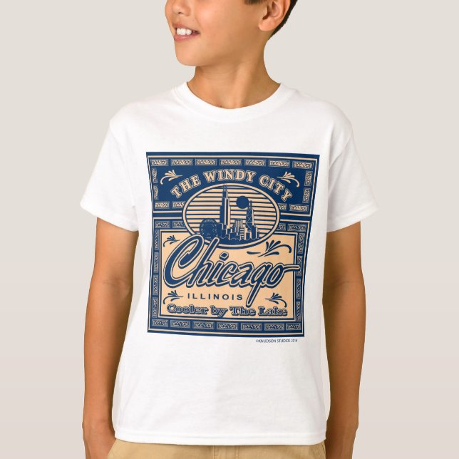 T-shirt Navy Pier Chicago (Devant)