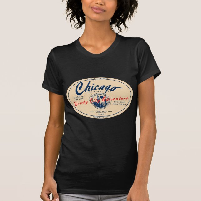 T-shirt Navy Pier Chicago (Devant)