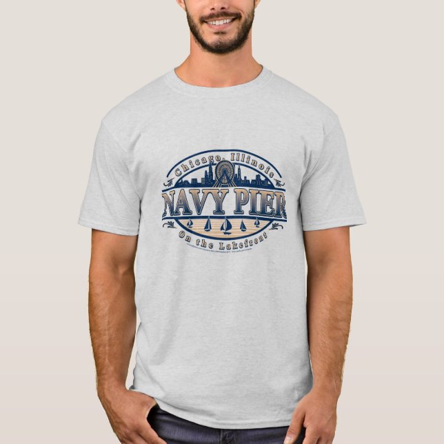 T-shirt Navy Pier Chicago (Devant)