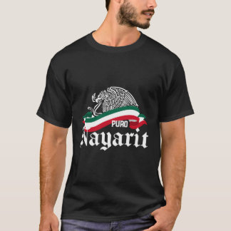 T-shirt Nayarit Mexique - Aigle Drapeau Puro Nayarit