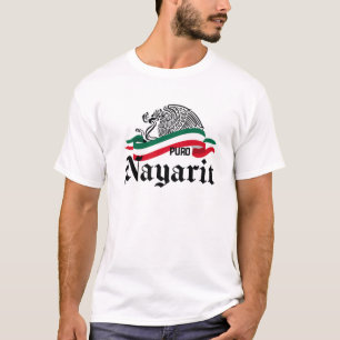 T-shirt Nayarit Mexique : Drapeau de l'aigle Puro Nayarit