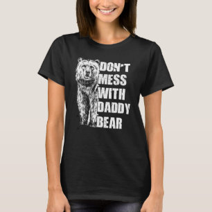 T-shirt N'ayez pas de mal avec papa ours Vintage