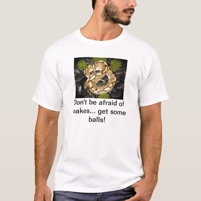 T-shirt N'ayez pas peur des serpents (Devant)