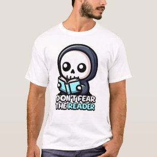 T-shirt N'ayez pas peur du lecteur ! Jeu de faucheuse mign