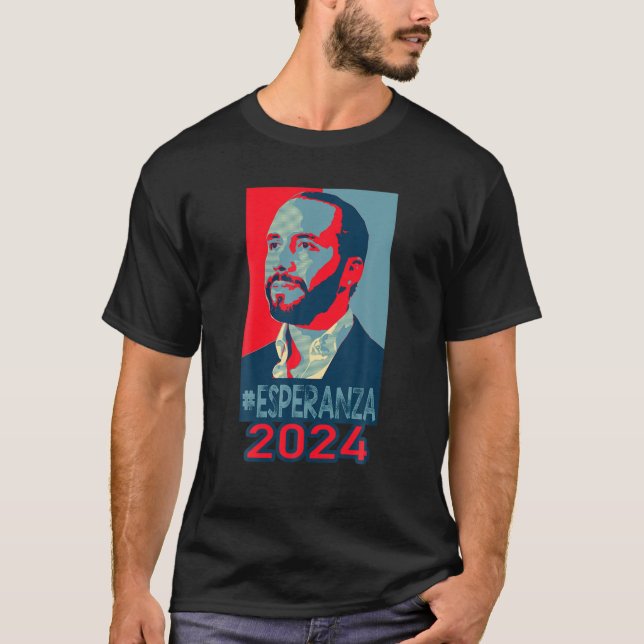 T-shirt Nayib Bukele Presidente De El Salvador 2024 (Devant)