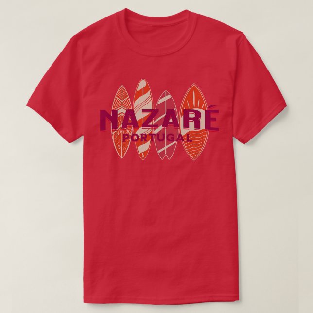 T-shirt Nazar Portugal Big Wave Surf Surf Vagues (Design devant)